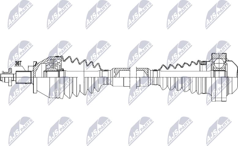 Drive Shaft NPW-VW-205