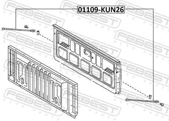 Bonnet Cable 01109-KUN26 - image 2