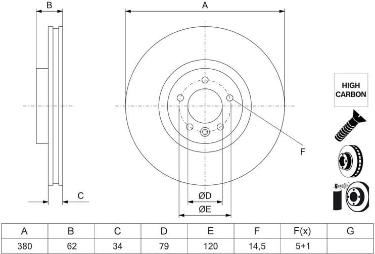 Brake Disc 0 986 479 K06