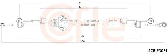 Cable Pull, manual transmission 92.2CB.FD021