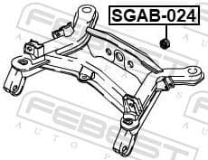 Mounting, differential SGAB-024 - image 2