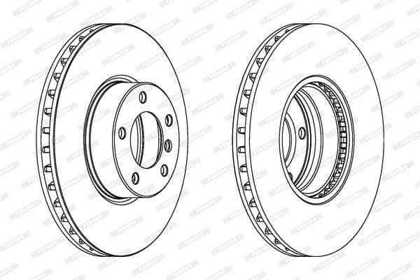 Brake disc, 1pcs FRONT, Top Quality DDF1202C-1 - image 3