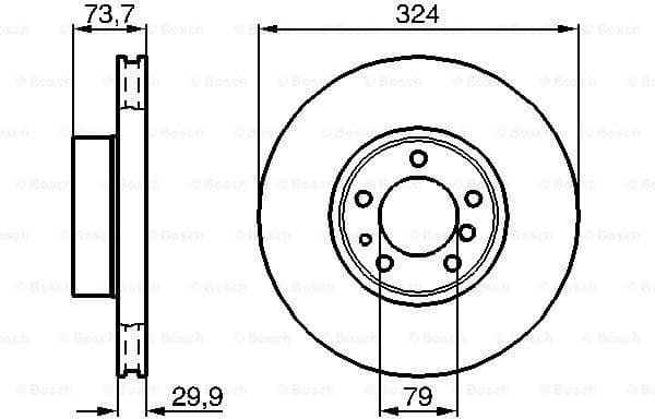 Brake Disc 0986478024 - image 2