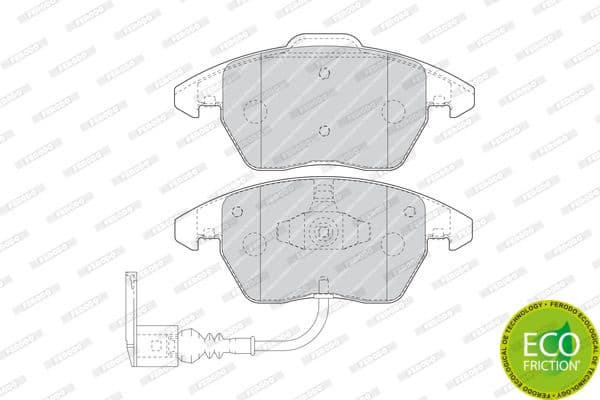 Brake pads front, Top Quality FDB1641 - image 3