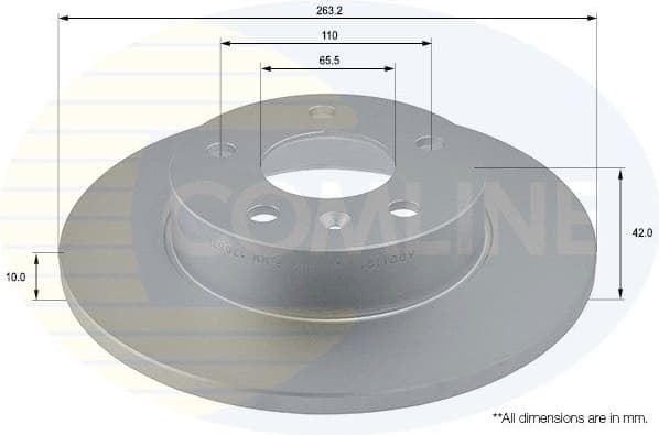 Brake disc, 1pcs REAR ADC1121