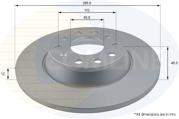 Brake disc, 1pcs REAR ADC1467 - image 2