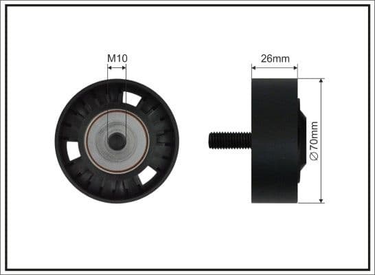 Deflection/Guide Pulley, V-ribbed belt 500189 SC
