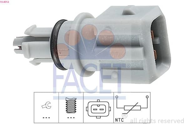 Sensor, intake air temperature Made in Italy - OE Equivalent 10.4012