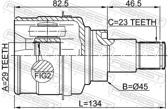 Joint Kit, drive shaft 0911-M412 - image 2