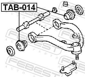 Mounting, control/trailing arm TAB-014 - image 2