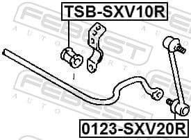 Mounting, stabiliser bar TSB-SXV10R - image 2