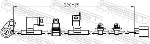 Sensor, wheel speed 04606-020 - image 2