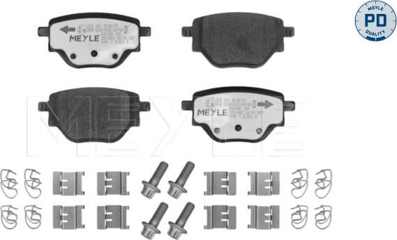 Brake Pad Set, disc brake MEYLE-PD: Advanced performance and design. 025 261 9518/PD