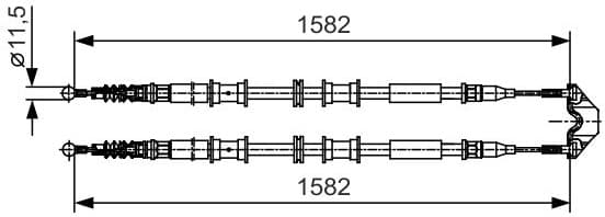 Cable Pull, parking brake 1 987 482 138 - image 2