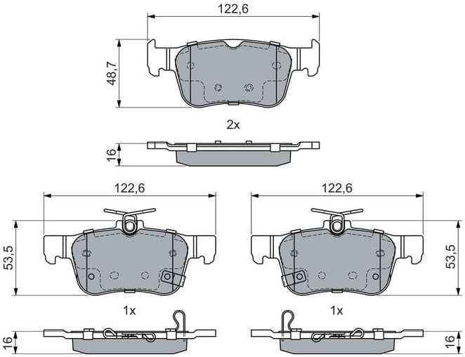 Brake Pad Set, disc brake 0 986 460 019 - image 10