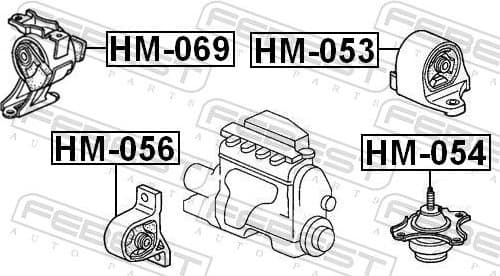 Mounting, engine HM-069 - image 2