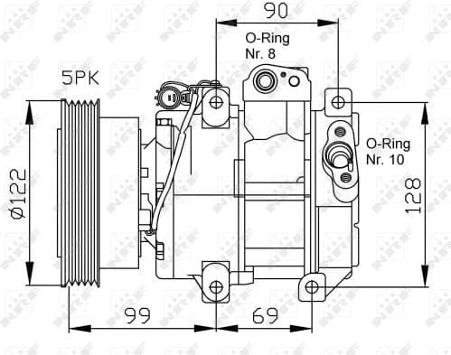 Compressor, air conditioning GENUINE 32442G - image 3