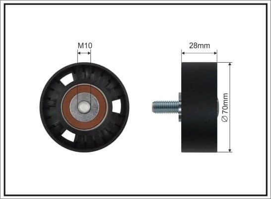 Deflection/Guide Pulley, V-ribbed belt 11-60 SC
