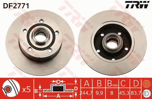 Brake Disc DF2771