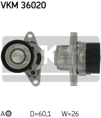 Belt Tensioner, V-ribbed belt VKM 36020