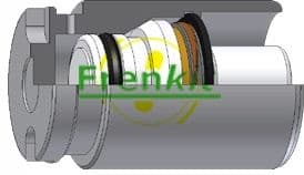 Brake caliper piston with adjustment unit K334601