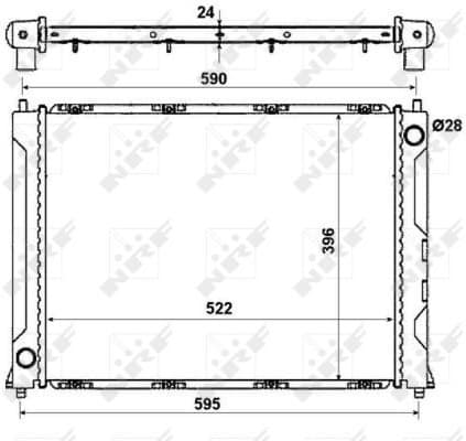 Radiator, engine cooling EASY FIT 50121