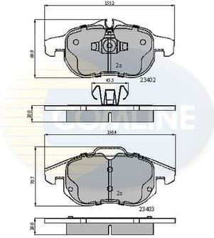 Brake pads front CBP01137