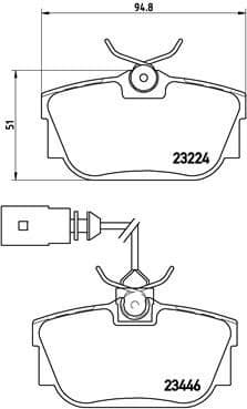 Brake Pad Set, disc brake PRIME LINE P85046