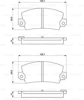 Brake Pad Set, disc brake 0986463490 - image 7