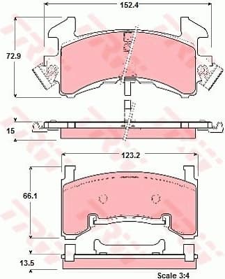 Brake Pad Set, disc brake GDB1272