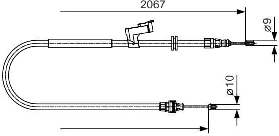 Cable Pull, parking brake 1987482134 - image 2