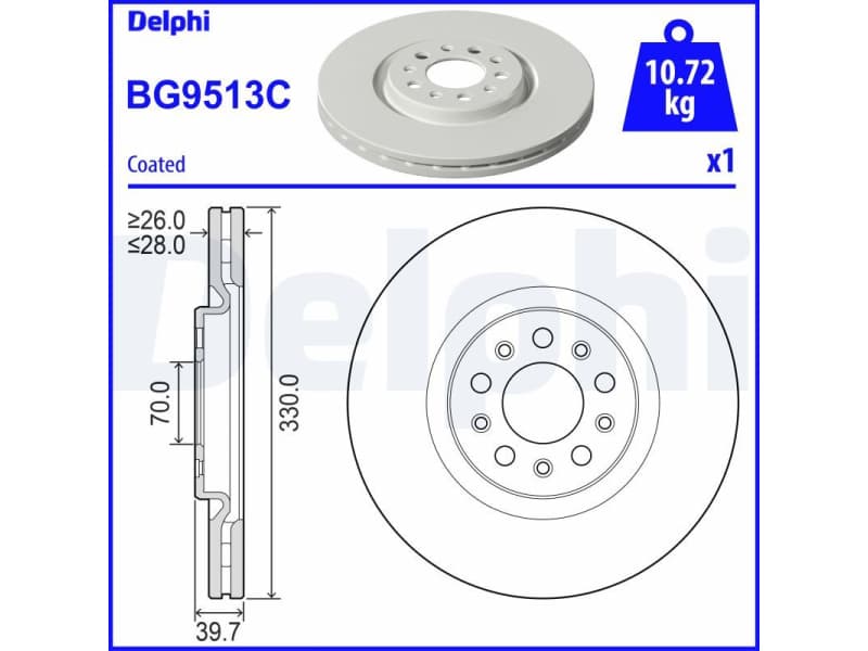 Brake Disc BG9513C