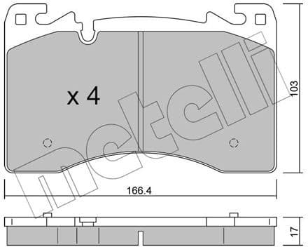 Brake Pad Set, disc brake 22-1391-0