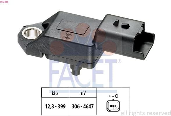 Air Pressure Sensor, altitude adaption Made in Italy - OE Equivalent 10.3426