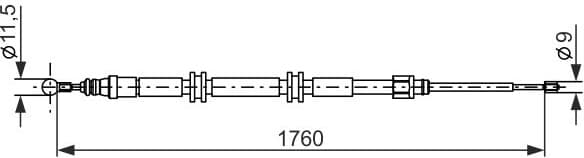 Cable Pull, parking brake 1987482889 - image 2
