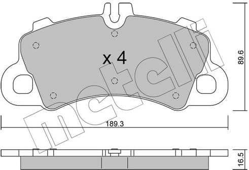 Brake Pad Set, disc brake 22-1259-0