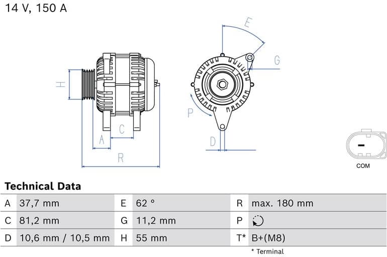 Alternator 0986087230