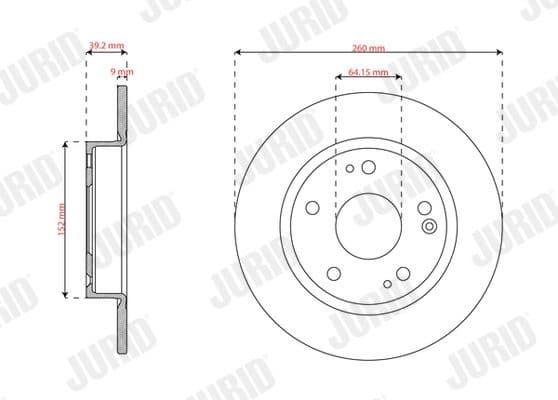 Brake Disc COAT+ 563824JC - image 2