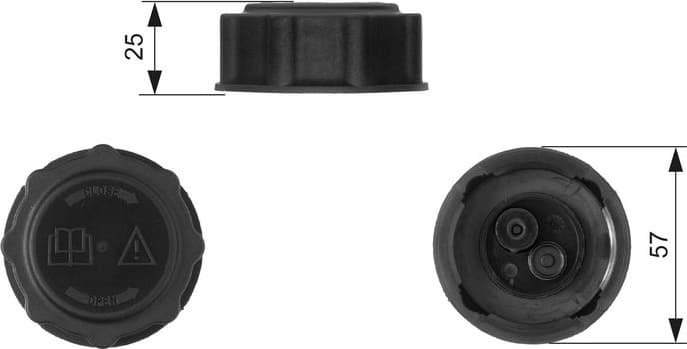 Cap, coolant tank RC233