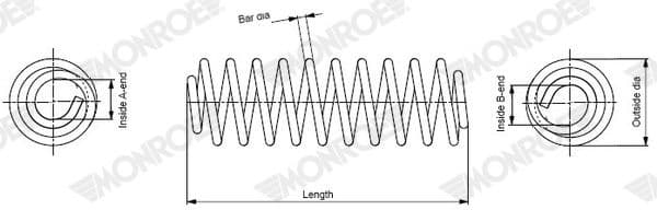 Suspension Spring MONROE SPRINGS SP4489