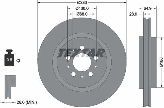 Brake Disc PRO 92178303