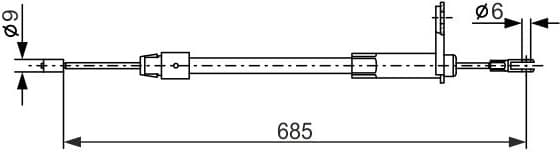 Cable Pull, parking brake 1987477810 - image 5