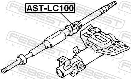 Joint, steering shaft AST-LC100 - image 2