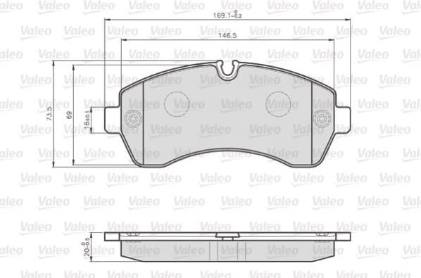Brake Pad Set, disc brake OPTIPACK for LCV 872200 - image 2