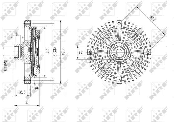 Clutch, radiator fan 49567X - image 5
