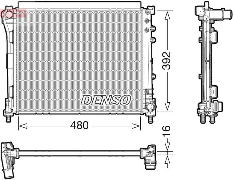 Radiator, engine cooling DRM09006