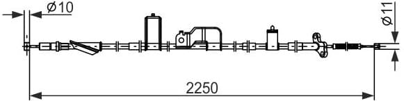 Cable Pull, parking brake 1 987 482 915 - image 10