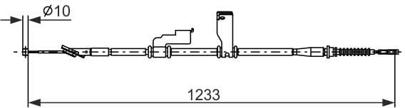 Cable Pull, parking brake 1 987 482 906 - image 2