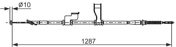 Cable Pull, parking brake 1 987 482 905 - image 2