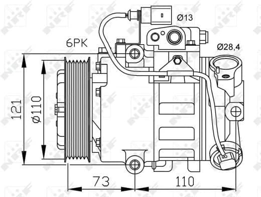 Compressor, air conditioning EASY FIT 32225